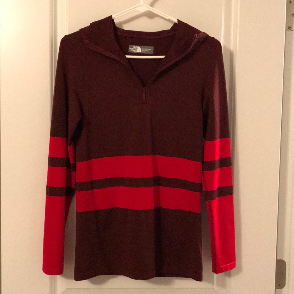 Awesome North Face 1/4 Zip Vented Hoodie!